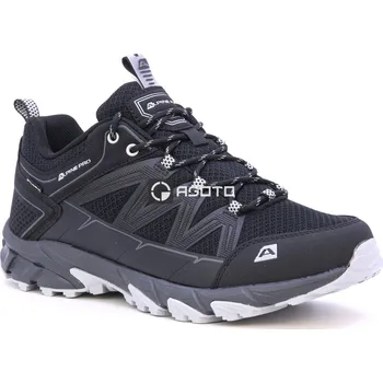 Pánská treková obuv ALPINE PRO černá pánská outdoor obuv + PTX membrána 45