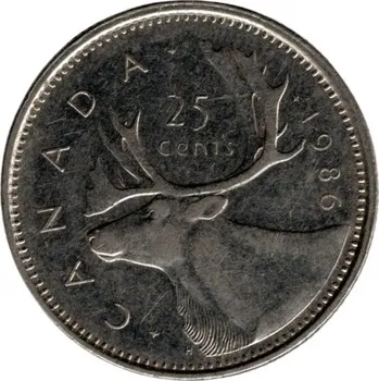 KANADA. 25 cents 1986. KM-74.