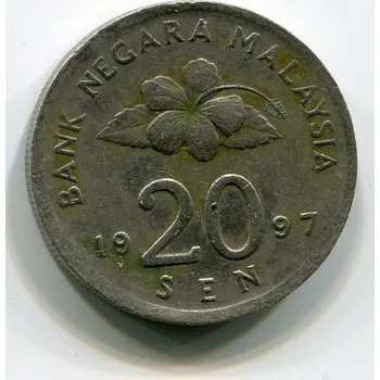 MALAISIE. 20 sen 1997.