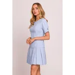 Made of Emotion Dámské mini šaty Halii M842 blankytná modř S