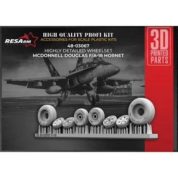 Plastikový model RESARM 1/48 F/A-18 Hornet wheels