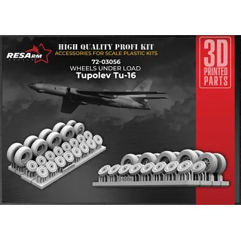 Plastikový model RESARM 1/72 Tu-16 wheels