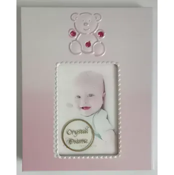 Rám na obraz Vyrobeno v Číně Foto rámeček dětský kovový s medvídkem