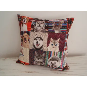 Povlak na dekorativní polštářek Pro útulný domov Zvířátka 40 x 40 cm