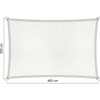 Slunečník Lazy Momo Sluneční obdélník basic 3,0 x 4,0 m Barva: Bílá