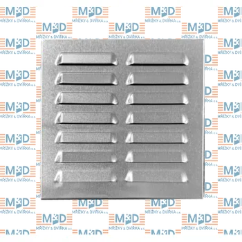 Větrací mřížka Větrací mřížka 165x165 mm hliníková (165*165 mm hliníková větrací mřížka)