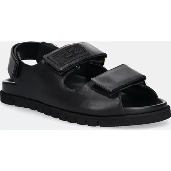 Dámské sandále Kožené sandály Elisabetta Franchi dámské, černá barva, SA14C52E2 SA14C52E2.110 99X, EUR 39