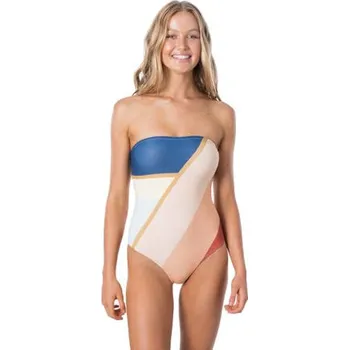 Dámské oblečení Rip curl plavky Sunsetters Block One PC - S20 Peach | Bílá | Velikost S