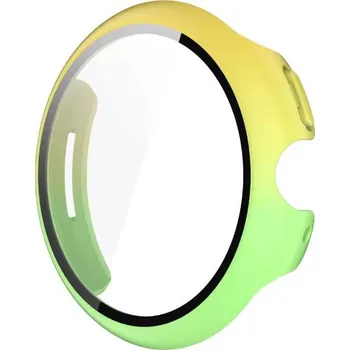 Příslušenství k chytrým hodinkám Silikonový kryt pro Google Pixel Watch 3, 45 mm - Zeleno žlutý