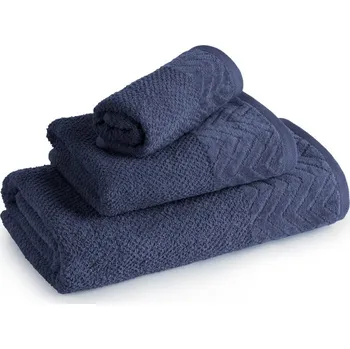 Ručník Ručník LOREN se sametovým okrajem - granátově modrý Rozměr ručníku: 30x50cm