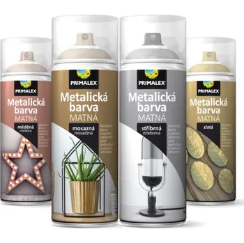 Barva ve spreji Sprej PX metalický lak matný 400ml – zlatá