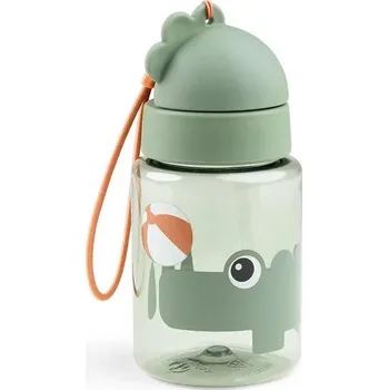 DONE BY DEER Láhev s brčkem Playgroud Green