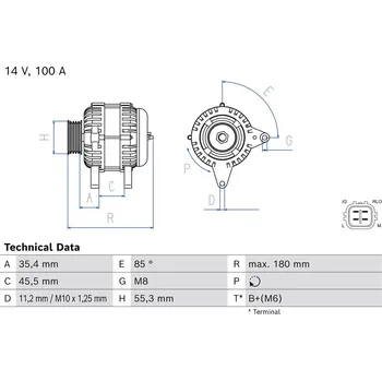 Alternátor generátor BOSCH 0 986 087 240
