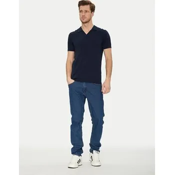 Pánské tričko Blend Polokošile 20718362 Tmavomodrá Regular Fit M