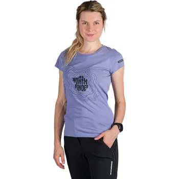 Dámské tričko Northfinder Dámské outdoorové triko z organické bavlny MANDI, fialová, M