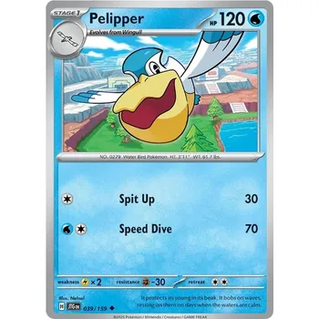 Sběratelská karetní hra Pelipper 039/159 - Journey Together Typ karty: Non-Holo