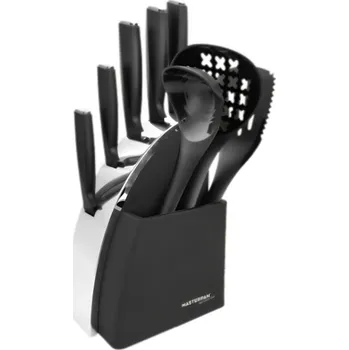 Kuchyňský nůž Sada kuchyňských nožů s mramorovým vzorem a kuchyňskými nástroji – 6 ks