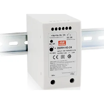Elektroinstalační materiál Mean Well DDRH-60-48 Měnič DC/DC na DIN lištu