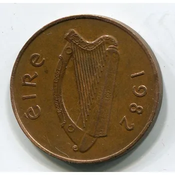 IRSKO. 2 pence 1982.