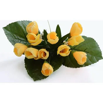 umělá květina Svazek umělých květin KROKUS žlutý