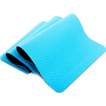 podložka na cvičení EUPROMED - dvouvrstvá podložka na jógu 5mm Barva: Modrá/Černá