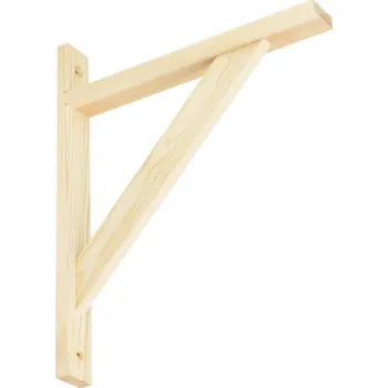 Držák na polici Domax WDW 280 konzola dřevěná borovice 230x280 mm