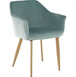 Křeslo, látka mentolová / buk, ODOVEL