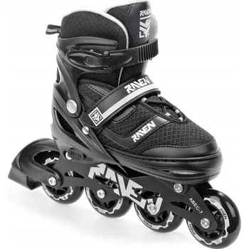 Kolečkové brusle Kolečkové inline Brusle Raven Drill BLACK ABEC7 hliník Velikost bruslí: EU 34-37
