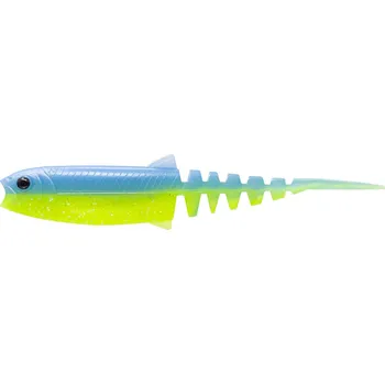 Umělá nástraha Savage Gear gumová nástraha Cannibal Minnow V-Tail Blue Chartreuse Velikost nástrahy: 15cm, Hmotnost nástrahy: 22g