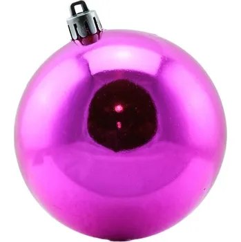 Velikonoční dekorace DECOLED Plastová koule, prům. 20 cm, růžová, lesklá