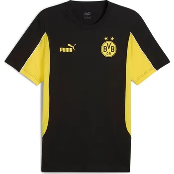 Pánské tričko Pánské tričko s krátkým rukávem Puma BVB FTBLARCHIVE TEE černé 779107-02 - XL | UK 11 | US 11,5