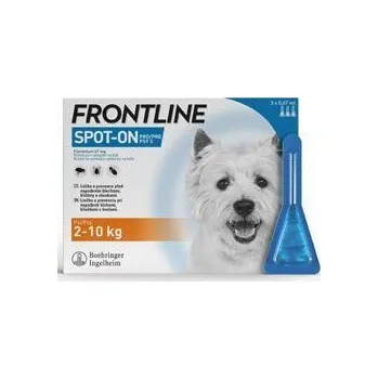 Antiparazitikum pro psa FRONTLINE SPOT ON pro psy S (2-10kg) - 3x0,67ml