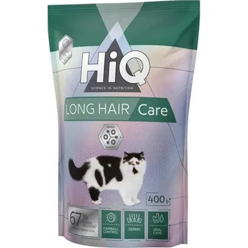 Krmivo pro kočku HiQ Cat Dry Adult Long Hair 400 g