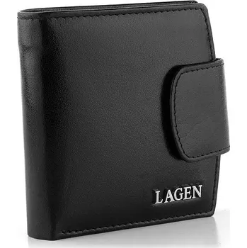 Peněženka Kožená menší peněženka se zápinkou Black 50465 | P695212