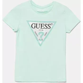 Dívčí tričko Dětské tričko Guess J2YI51.K6YW1.PPYA tyrkysová 65X, vel. 147-157