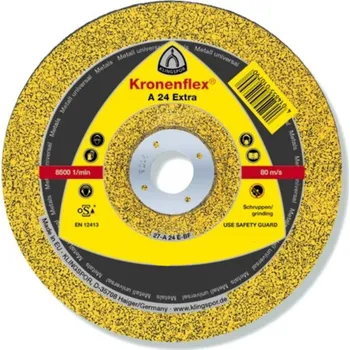 Řezný kotouč KLINGSPOR Kotouč brusný Kronenflex, A 24 Extra, vydutý, 180x6x22,23 na kov