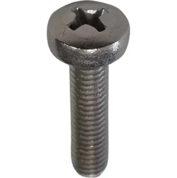 Šroub Šroub půlkulatá hlava na kříž PH 6mm nerez délka: 10mm celý závit