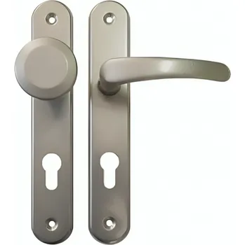 Dveřní kování Trebor Klika Michaela klika + koule, otočná, rozteč 72 mm, vložková, stříbrná