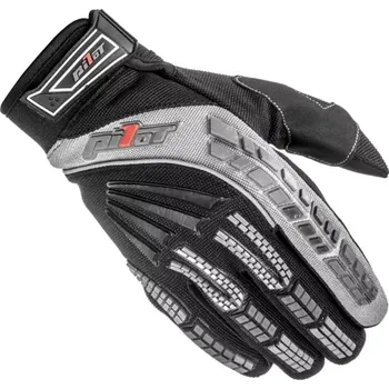 Moto rukavice rukavice, PILOT (černá/šedá, vel. 3XL)