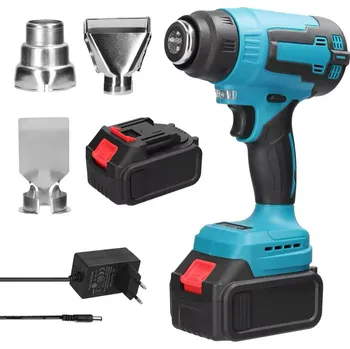 Horkovzdušná pistole Aku nahřívací horkovzdušná pistole 21V 300W