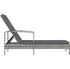 Zahradní lehátko Polyratanové zahradní lehátko s područkami 48126