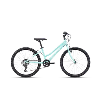 Dětské kolo CTM Mony 24" vel.13´ mat tyrkysováperleť/bílá