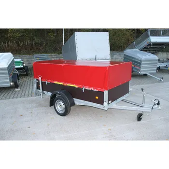 MARO Kralovice Jednoosý nebrzděný přívěs MARO 00 PRK N1 750 kg 2960x1260x900 mm s výklopnou plachtou