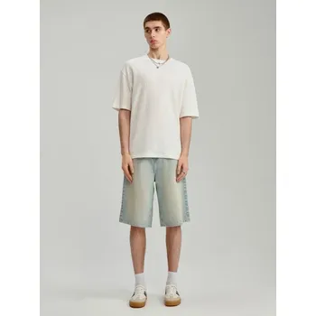 Pánské kalhoty Džínové kraťasy - 33 - House - béžová - 656EX-08J