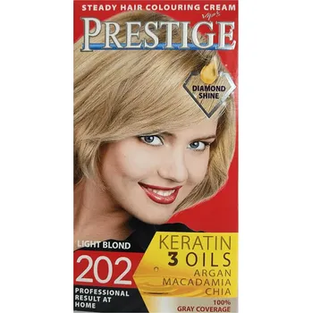 Barva na vlasy Vip's Prestige permanentní krém barva na vlasy 202 světle blond 115 ml