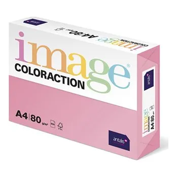 Kancelářský papír Xerografický papír Coloraction, Coral, A4, 80 g/m2, středně růžový, 500 listů, vhodný pro inkoustový tisk