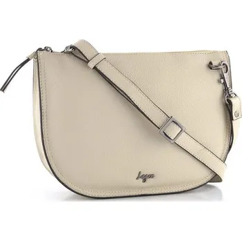 Kabelka Dámská oblá kožená kabelka Off White LG 199 | P695223