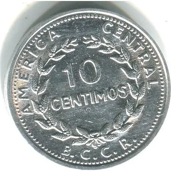 KOSTARIKA. 10 centimos 1982..