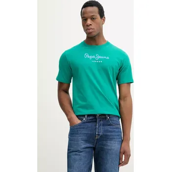 Bavlněné tričko Pepe Jeans Eggo PM508208 zelená 76C, vel. XS