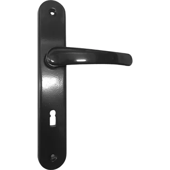 Dveřní kování Trebor Klika Michaela klika + klika, rozteč 90 mm, pro klíč, černá